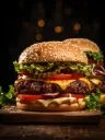 Hamburguesa de doble Carne con Huevo