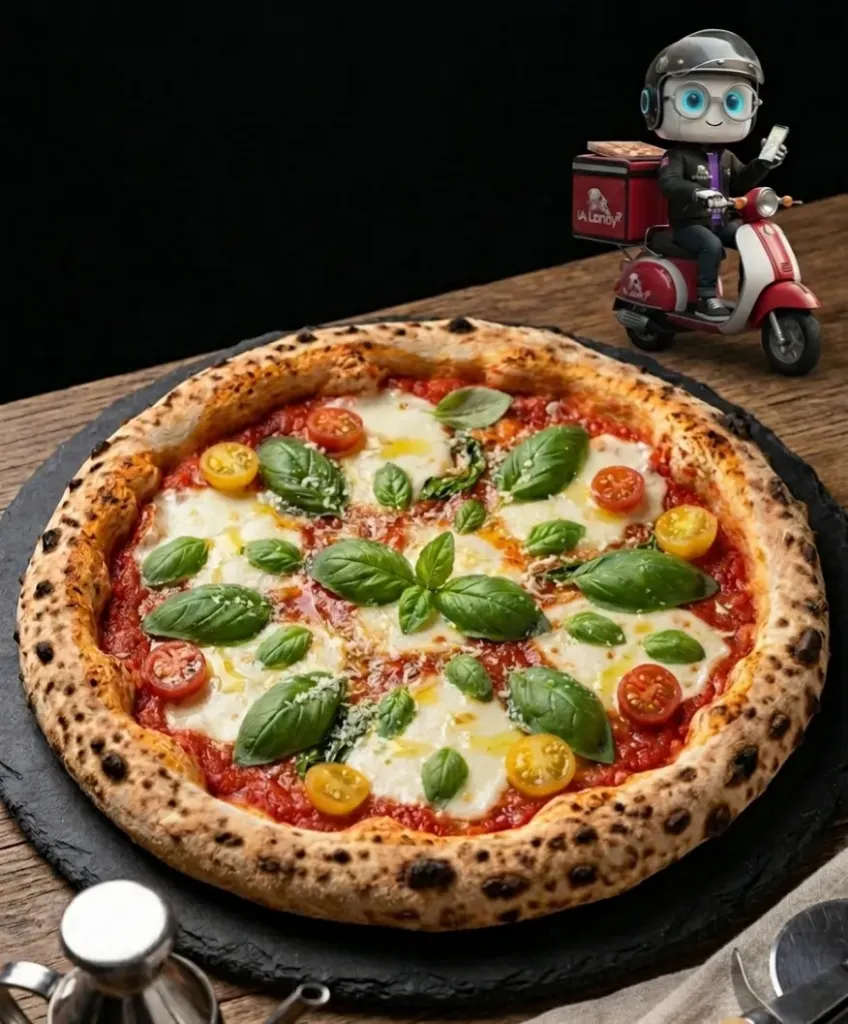 Pizza Landy Margarita 9" (Clásica de Queso) (Sin Agrandar, Sin Bebidas)