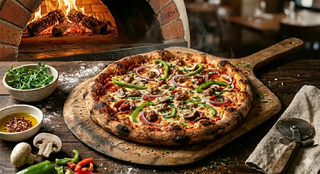 Pizza Súper Suprema Landy 9" (Sin Agrandar, Sin Bebidas)