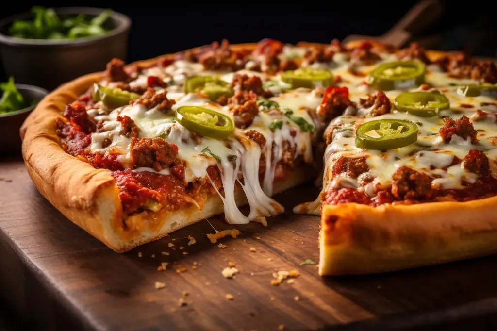 Pizza Doble Pepperoni Lovers 14" (Sin Bebidas)