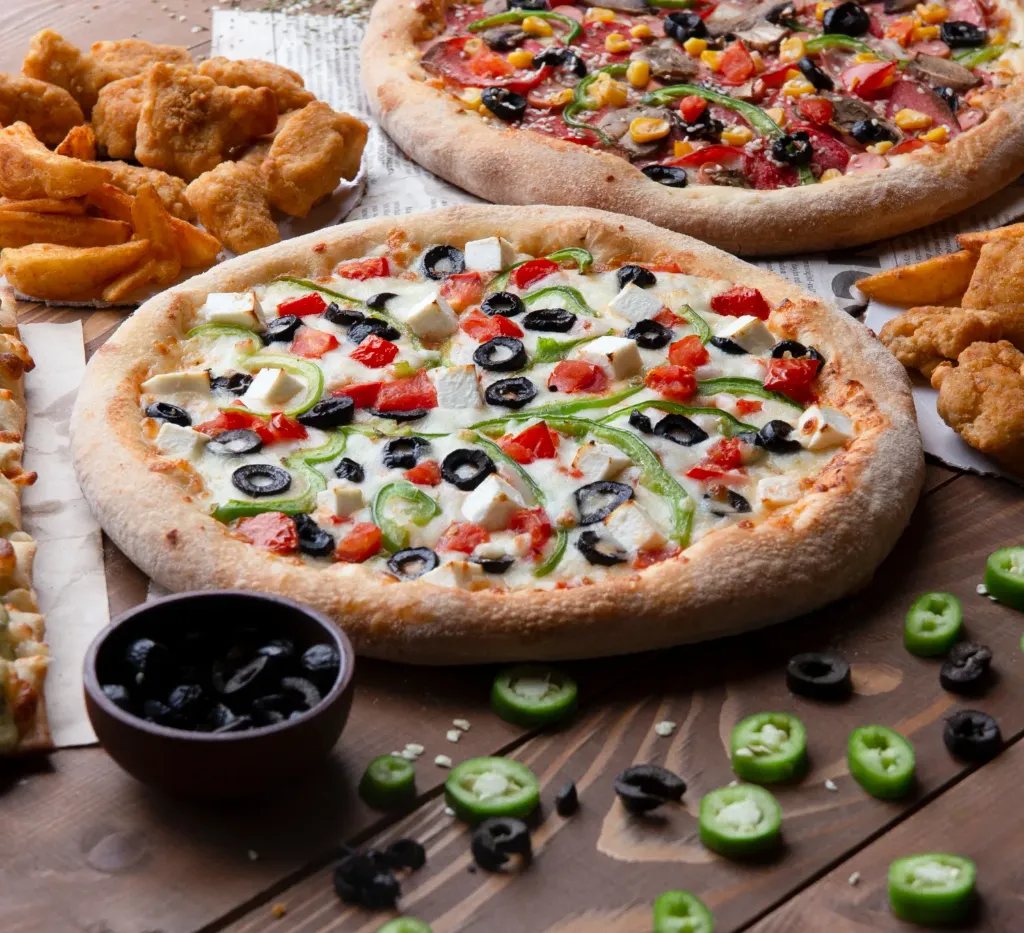 Pizza Suprema Vegetariana 12" (Sin Agrandar, Sin Bebidas)
